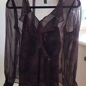 Ralph Lauren side button blouse